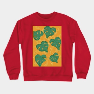 Tropical Leaf Crewneck Sweatshirt